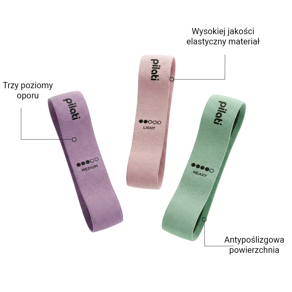 Zestaw Gum Oporowych do Ćwiczeń PILATI